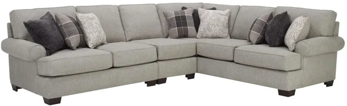 Overton 3-pc. Sectional in Gray by Alan White