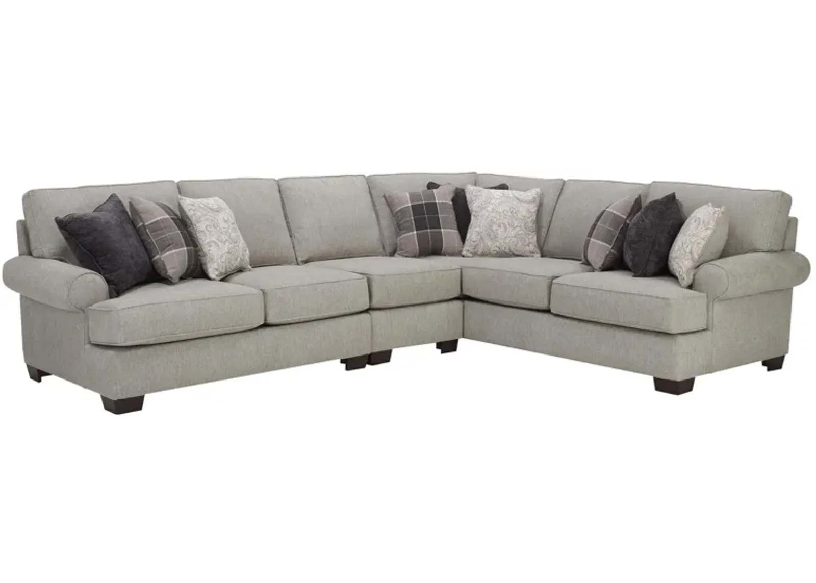 Overton 3-pc. Sectional in Gray by Alan White