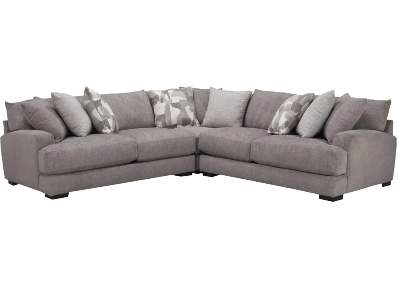 Carter 3-pc. Sectional in Brown, Beige, Gray, Off-White by Bellanest