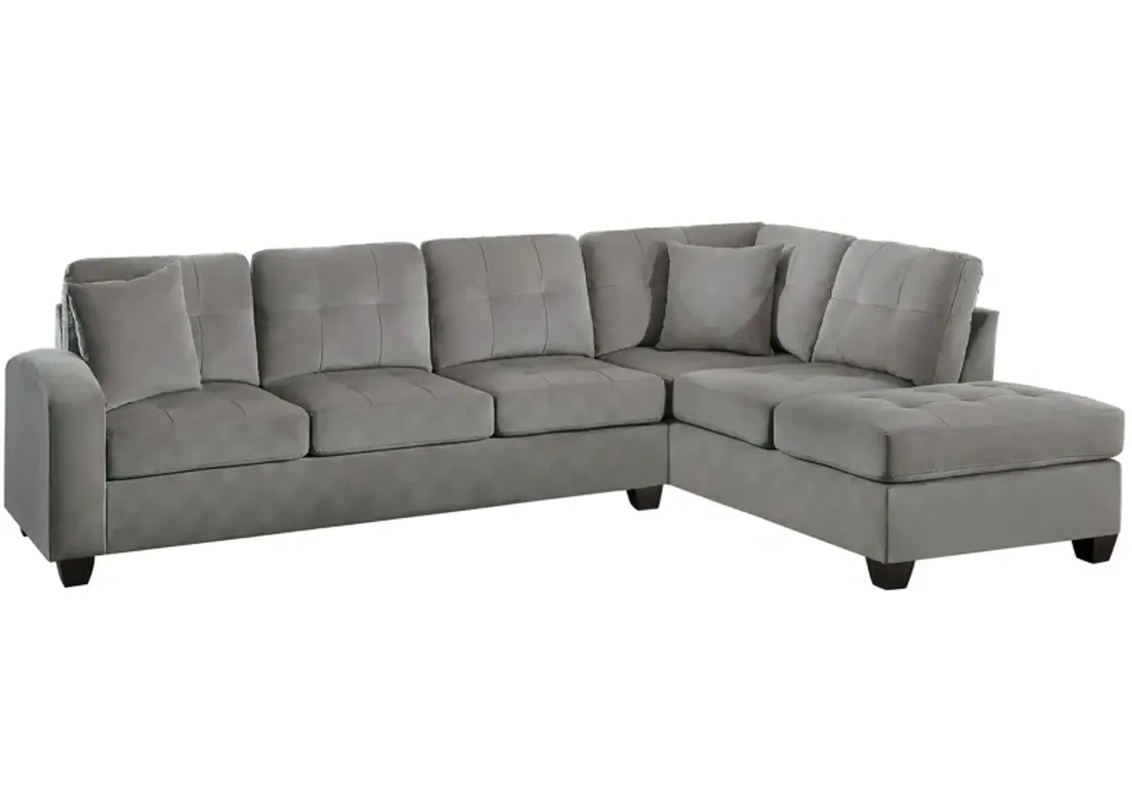 Daphine 2-pc. Sectional in Taupe by Homelegance