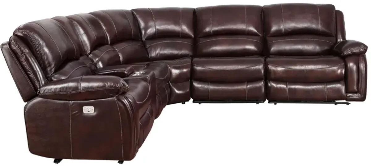 Denver Power 6-pc. Reclining Sectional Sofa