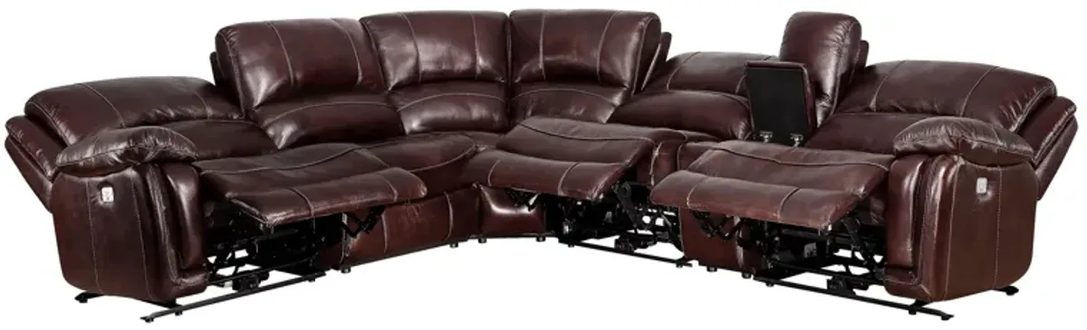 Denver Power 6-pc. Reclining Sectional Sofa