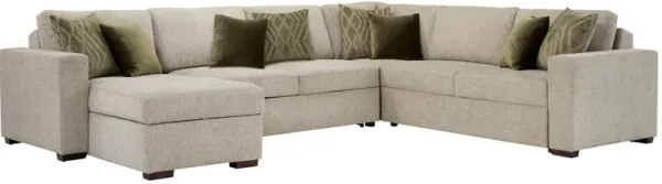 Juniper 5-pc. Reversible Pop-Up Sleeper Chaise Sectional