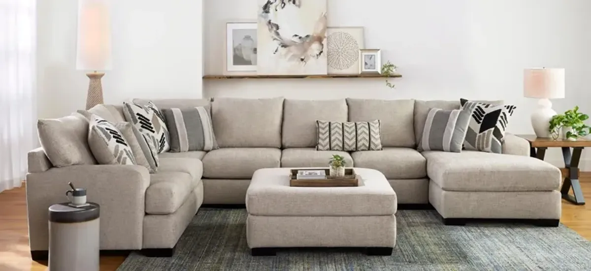 Cooper 5-pc. Sectional w/ Cocktail Ottoman