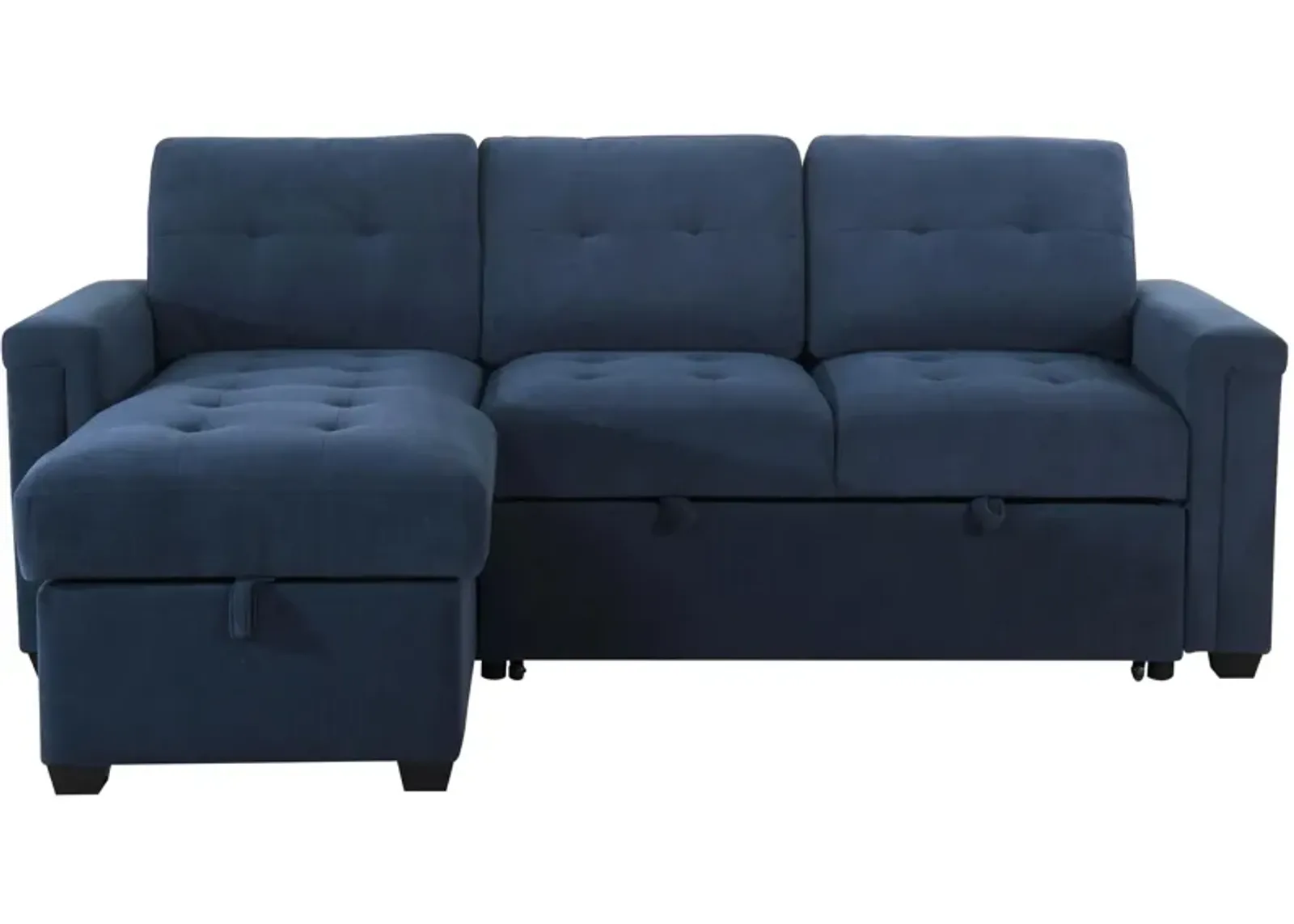 Sonja 2-pc. Reversible Sleeper Sofa Chaise in Navy by Bellanest