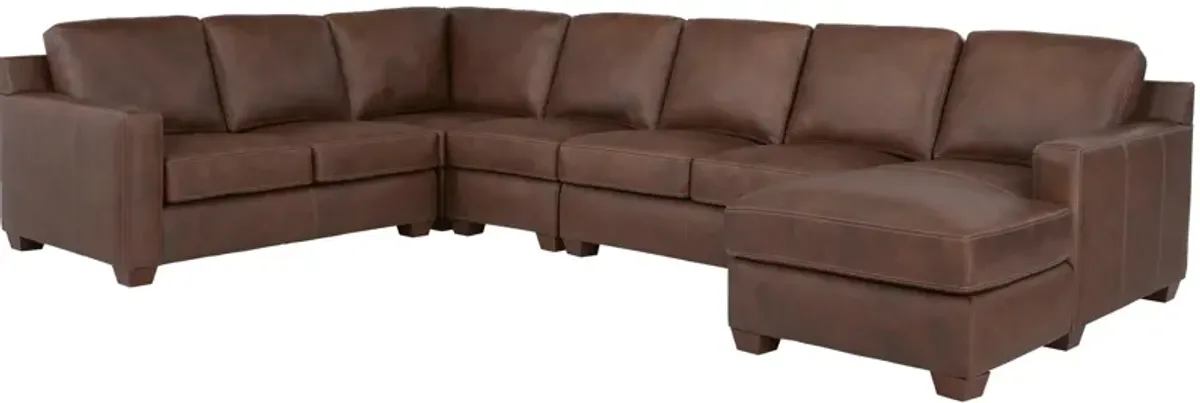 Quinton 5-pc. Leather Sectional