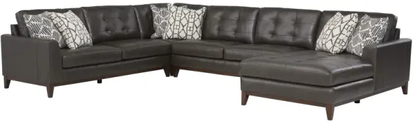 Wheaton Leather 4-pc. Sectional