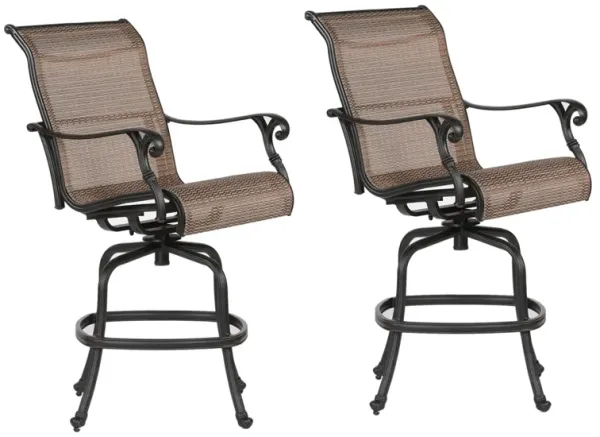 Castle Rock Outdoor Sling Bar Stool, Set of 2