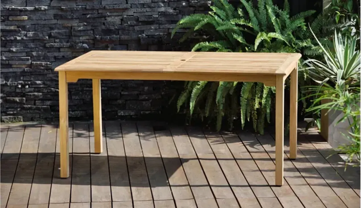 Amazonia Outdoor 5-pc. Rectangular Patio Dining Table Set w/ Rope Steel Chairs