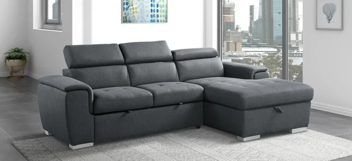 Solomon 2-pc Sectional With Pull-Out Bed