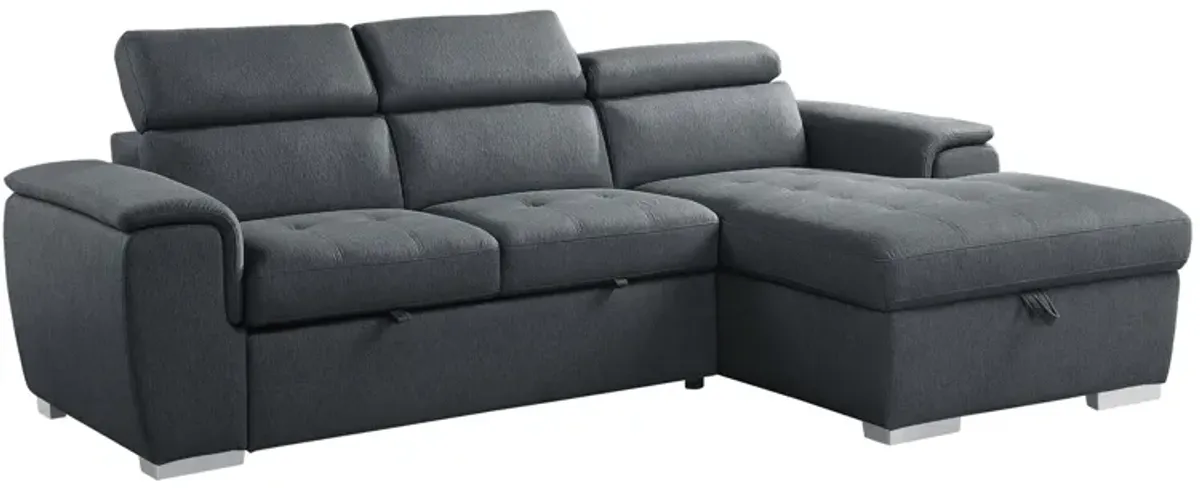 Solomon 2-pc Sectional With Pull-Out Bed