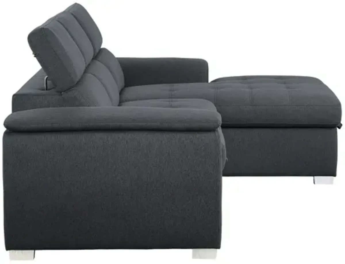 Solomon 2-pc Sectional With Pull-Out Bed