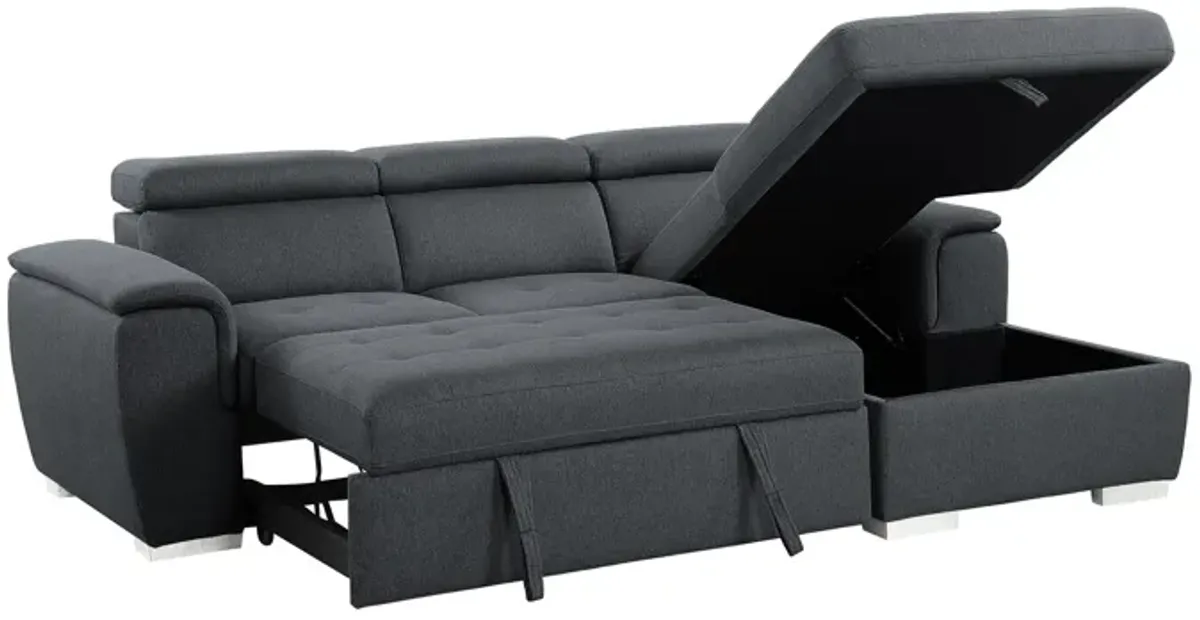 Solomon 2-pc Sectional With Pull-Out Bed