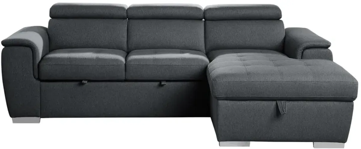 Solomon 2-pc Sectional With Pull-Out Bed