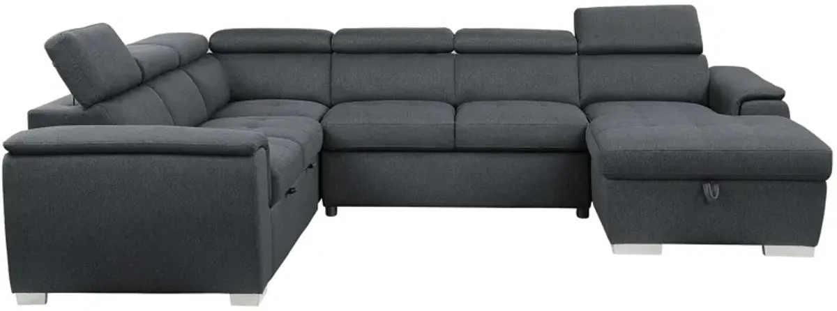 Solomon 4-pc Sectional With Pull-Out Bed