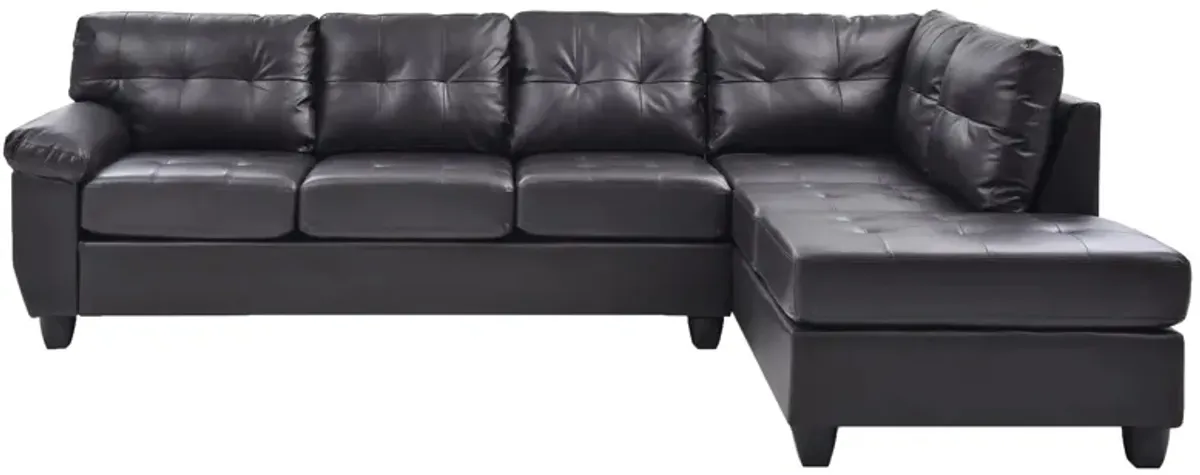 Gallant 2-pc. Reversible Sectional Sofa in Cappuccino by Glory Furniture