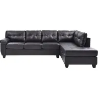 Gallant 2-pc. Reversible Sectional Sofa in Cappuccino by Glory Furniture