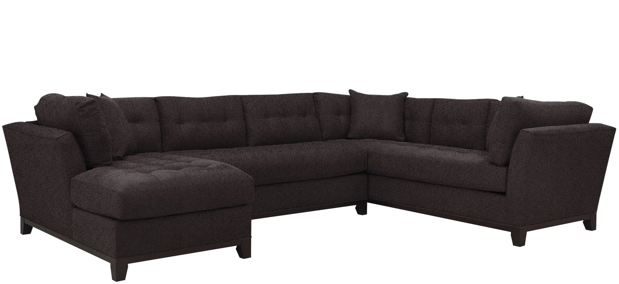 Cityscape 3-pc. Sectional in Suede So Soft Slate by H.M. Richards