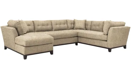 Cityscape 3-pc. Sectional in Santa Rosa Linen by H.M. Richards