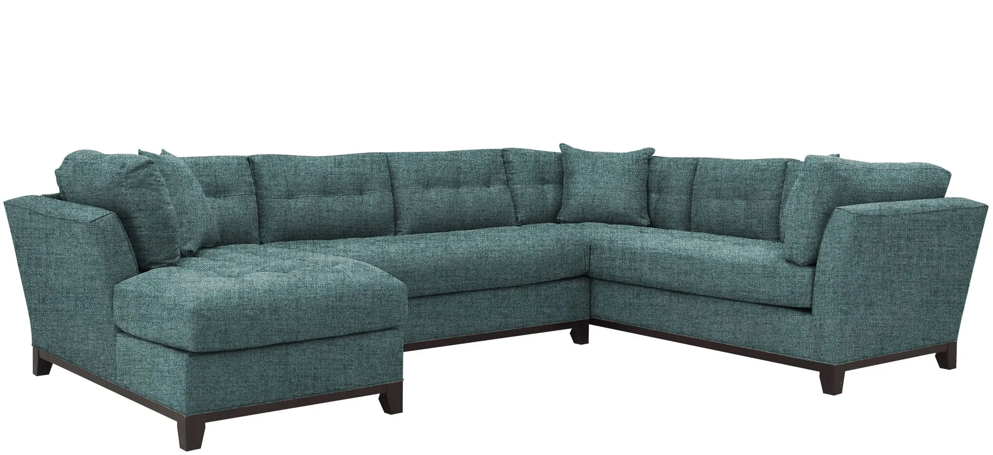 Cityscape 3-pc. Sectional in Santa Rosa Turquoise by H.M. Richards