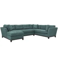 Cityscape 3-pc. Sectional in Santa Rosa Turquoise by H.M. Richards