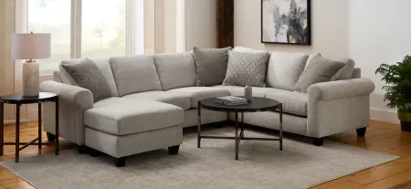 Raelynn 2-pc. Sectional in Off-White by Alan White