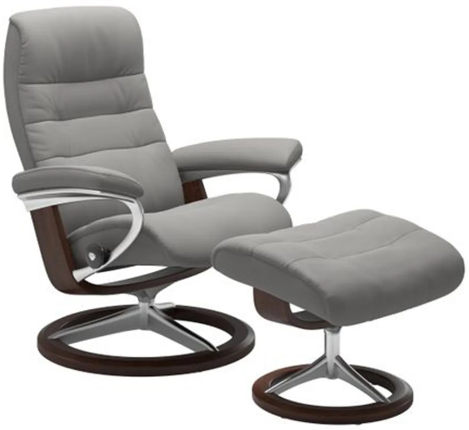 Stressless Opal Small Signature Reclining Chair and Ottoman