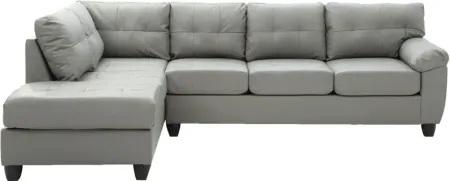 Gallant 2-pc. Reversible Sectional Sofa in Gray by Glory Furniture