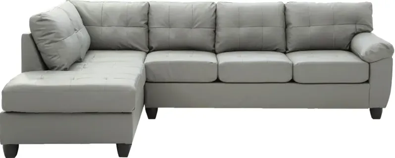 Gallant 2-pc. Reversible Sectional Sofa in Gray by Glory Furniture