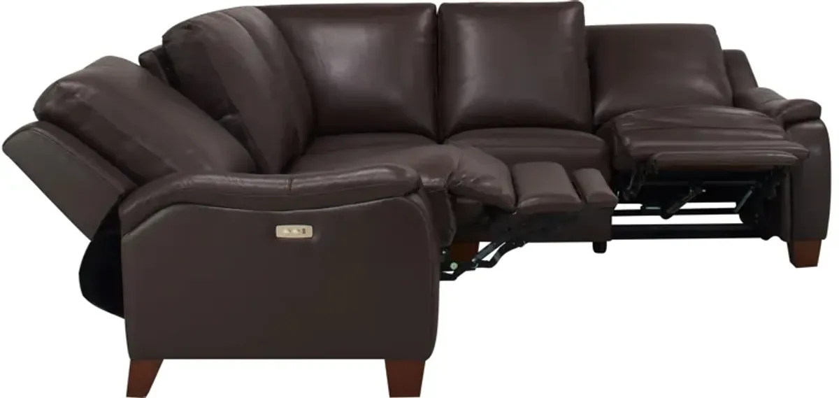 Ramiro Leather 3-pc. Power Sectional