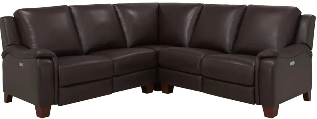 Ramiro Leather 3-pc. Power Sectional