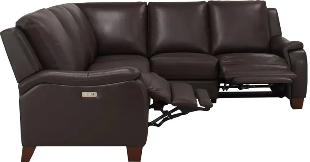 Ramiro Leather 3-pc. Power Sectional