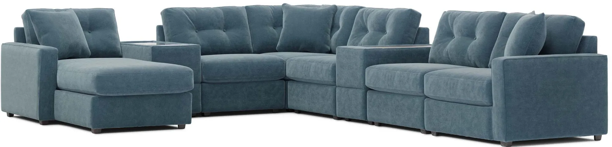 ModularOne 8-pc. Sectional in Teal by H.M. Richards