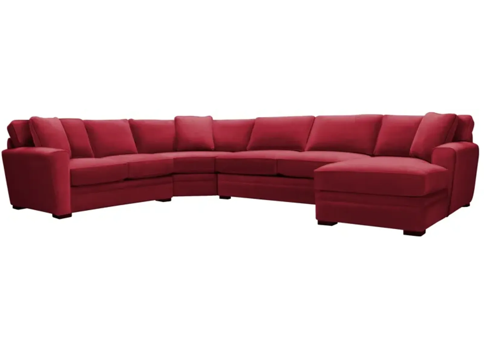 Artemis II 4-pc. Sectional in Gypsy Scarlet by Jonathan Louis