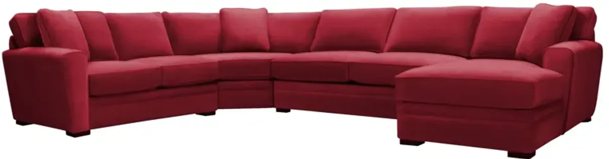 Artemis II 4-pc. Sectional in Gypsy Scarlet by Jonathan Louis