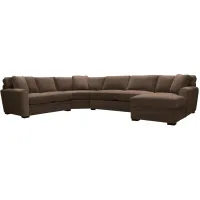 Artemis II 4-pc. Right Hand Facing Sectional Sofa in Gypsy Chocolate by Jonathan Louis