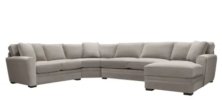 Artemis II 4-pc. Right Hand Facing Sectional Sofa in Gypsy Platinum by Jonathan Louis