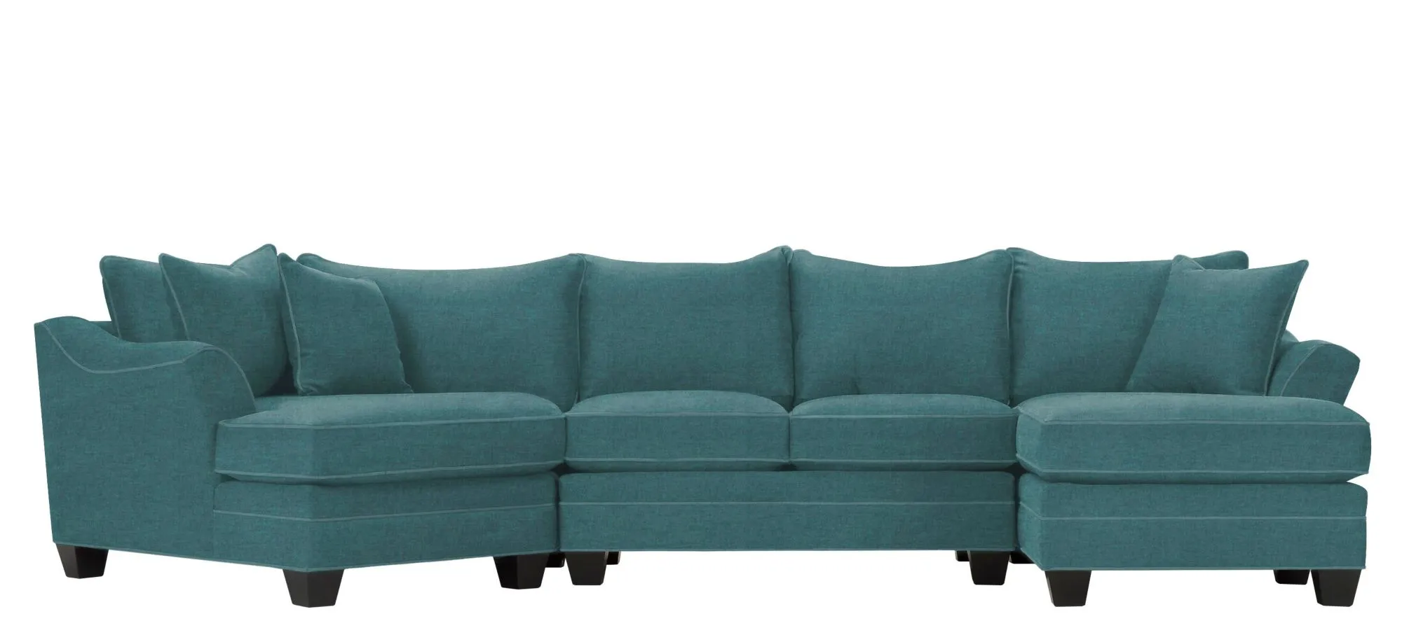 Foresthill 3-pc. Right Hand Facing Sectional Sofa in Santa Rosa Turquoise by H.M. Richards