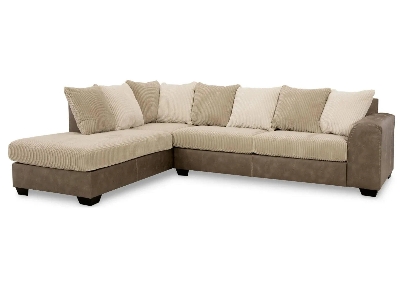 Keskin 2-pc. Sectional with Chaise in Sand by Ashley Furniture