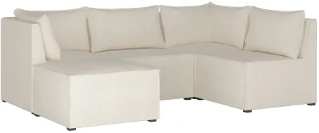 Stacy III 5-pc. Left Hand Facing Sectional Sofa in Linen Talc by Skyline