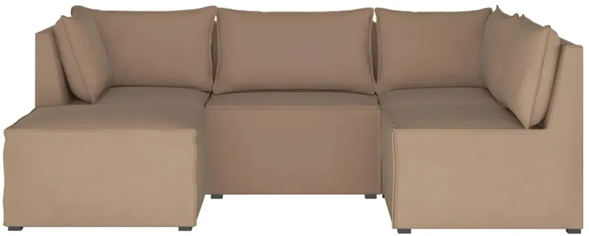 Stacy III 5-pc. Left Hand Facing Sectional Sofa in Premier Oatmeal by Skyline