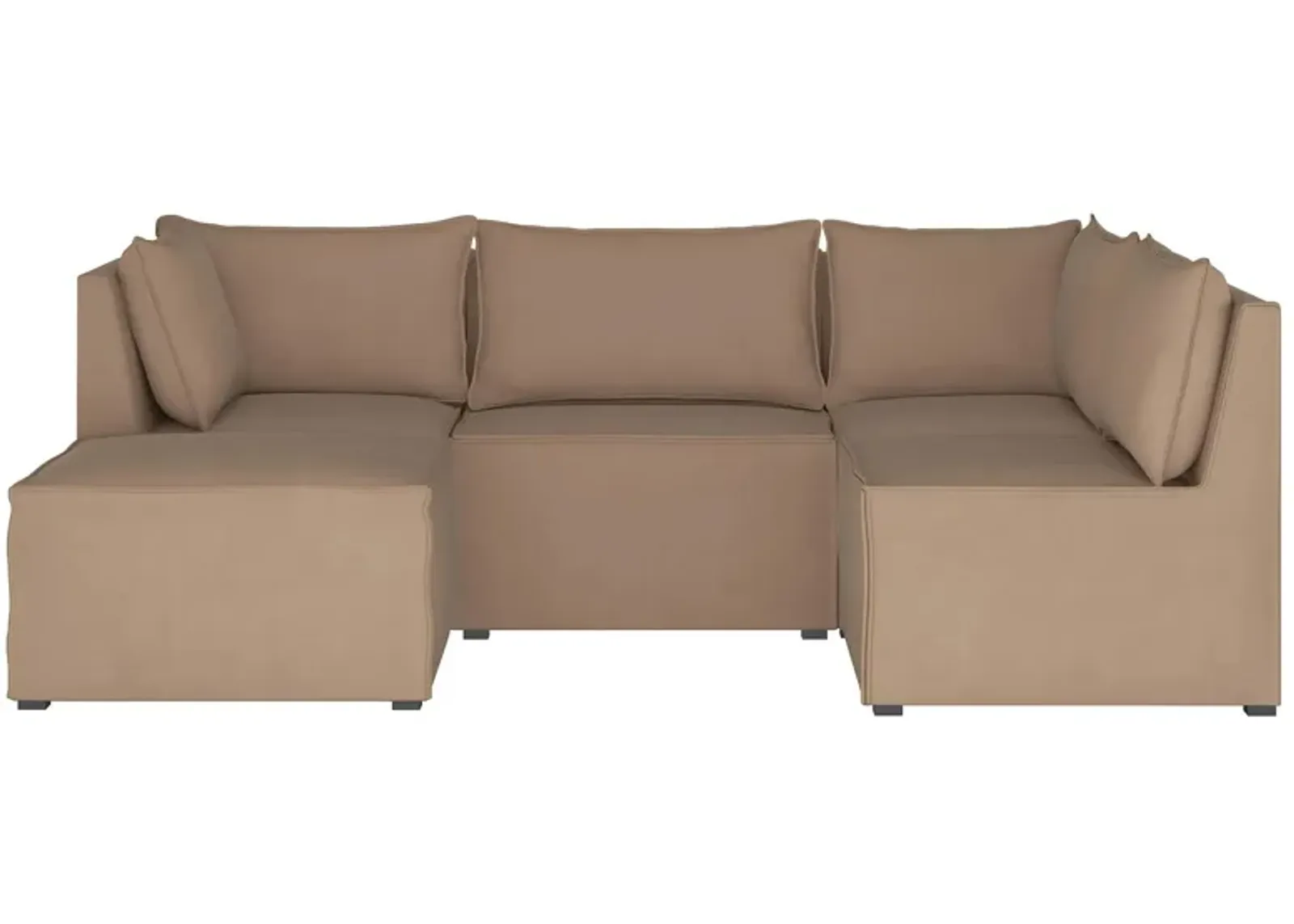 Stacy III 5-pc. Left Hand Facing Sectional Sofa in Premier Oatmeal by Skyline