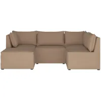 Stacy III 5-pc. Left Hand Facing Sectional Sofa in Premier Oatmeal by Skyline