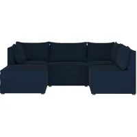 Stacy III 5-pc. Left Hand Facing Sectional Sofa in Velvet Ink by Skyline