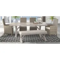 Beachcroft 6-pc Dining Set in Beige by Ashley Furniture