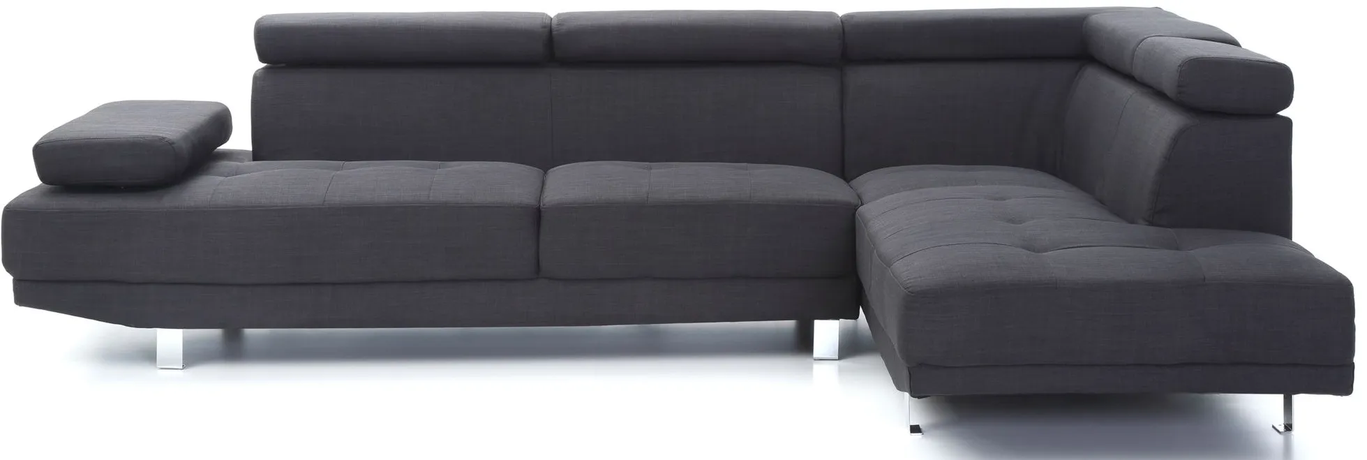 Riveredge 2-pc. Sectional Sofa in Black by Glory Furniture