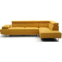 Riveredge 2-pc. Sectional Sofa in Yellow by Glory Furniture