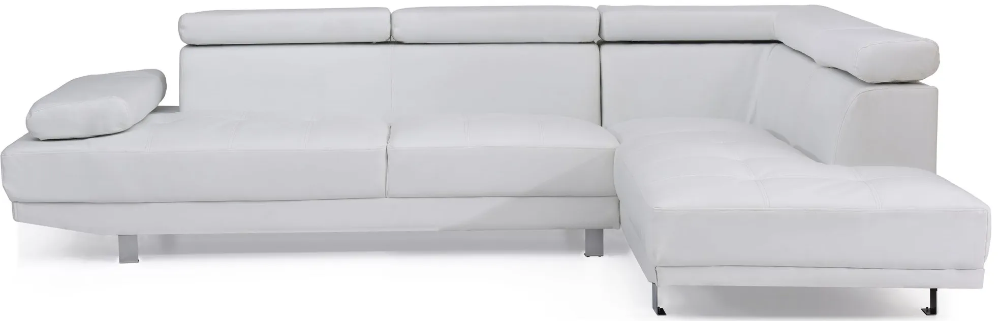 Riveredge 2-pc. Sectional Sofa in White by Glory Furniture