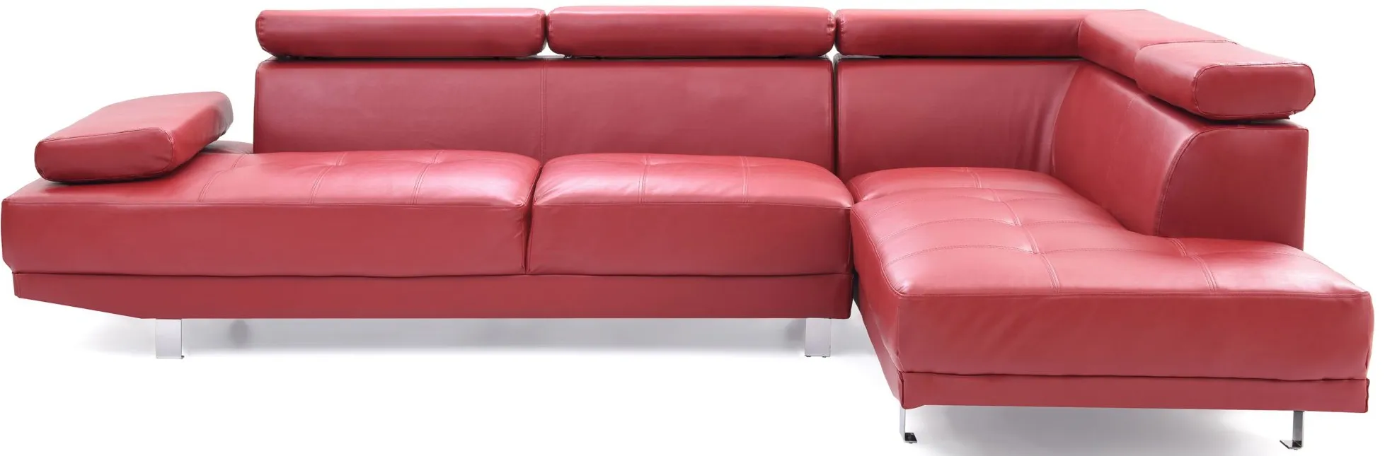 Riveredge 2-pc. Sectional Sofa in Red by Glory Furniture