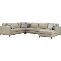 Ryland 4-pc Sectional in Beige by Bellanest